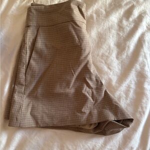 Checkered high waist short